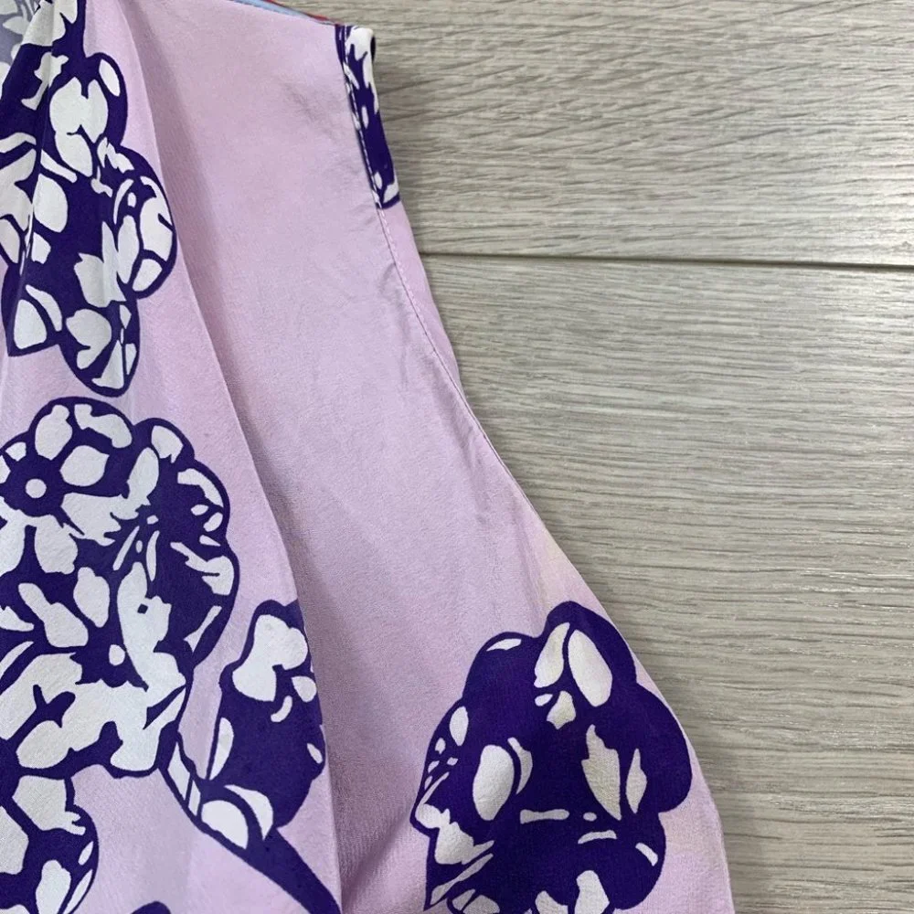Diane Von Furstenberg Silk Floral Print Blouse - Picture 9 of 13